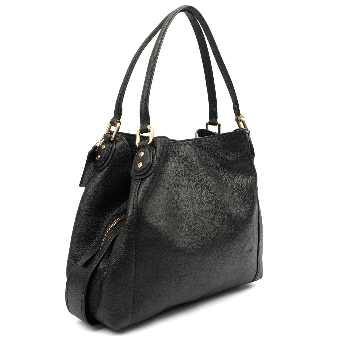 Coach Tote Edie Tote in Black, Leather — Back View