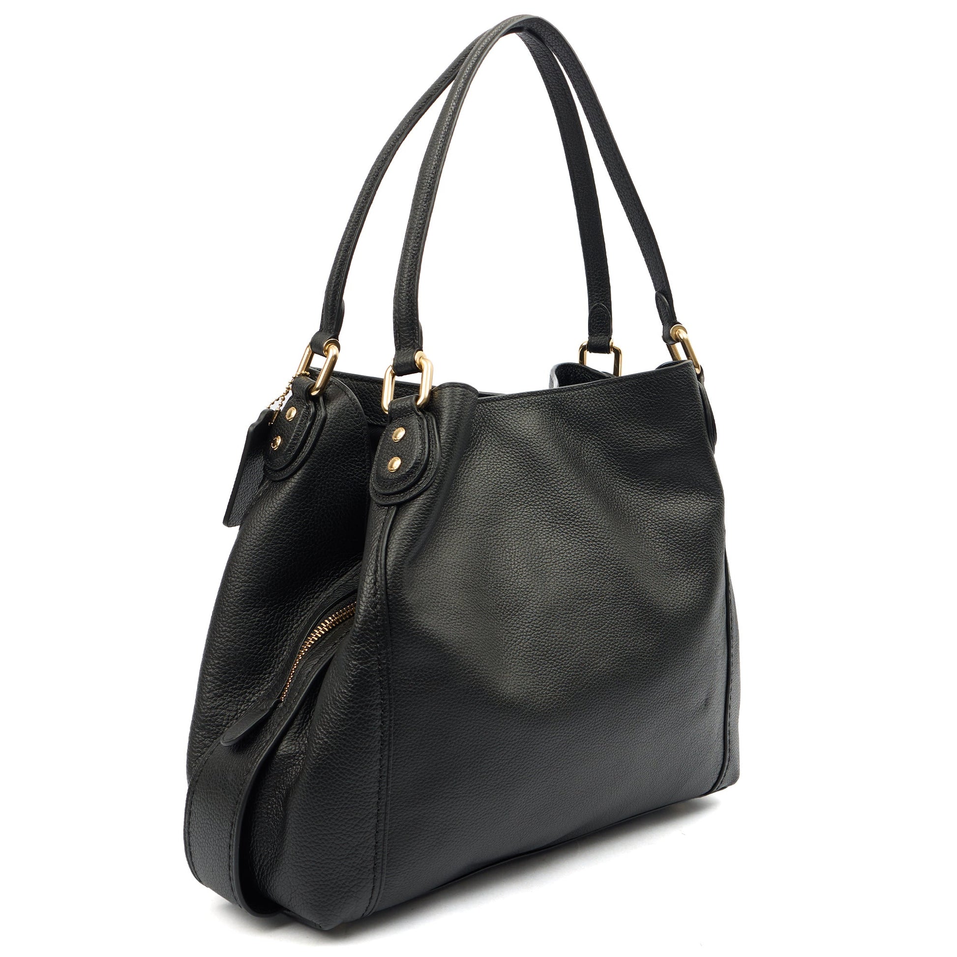 Coach Tote Edie Tote in Black, Leather — Back View