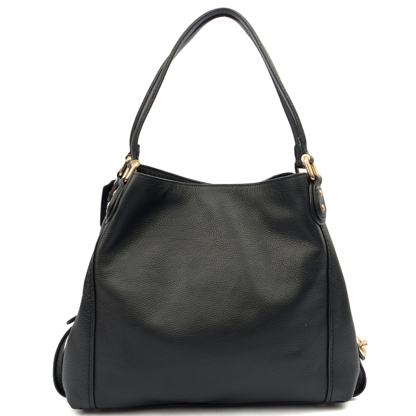 Coach Tote Edie Tote in Black, Leather — Top View