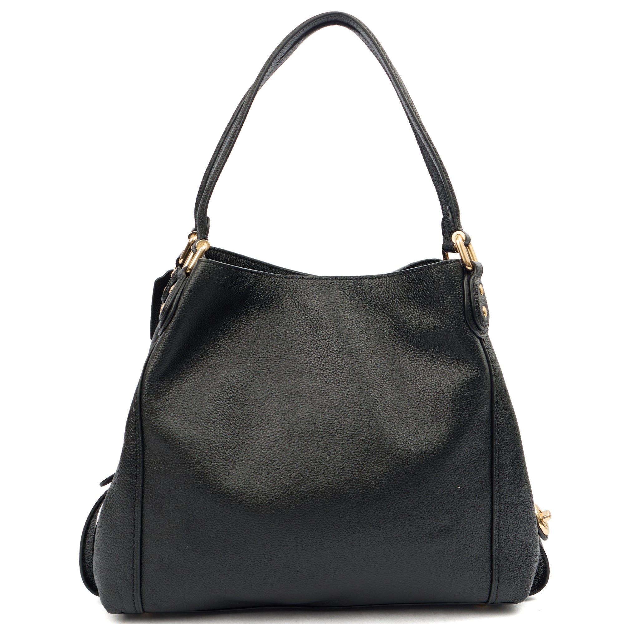 Coach Tote Edie Tote in Black, Leather — Top View