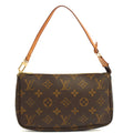 Louis Vuitton Mini Bag Pochette Accessoires in Monogram, Canvas — Front View