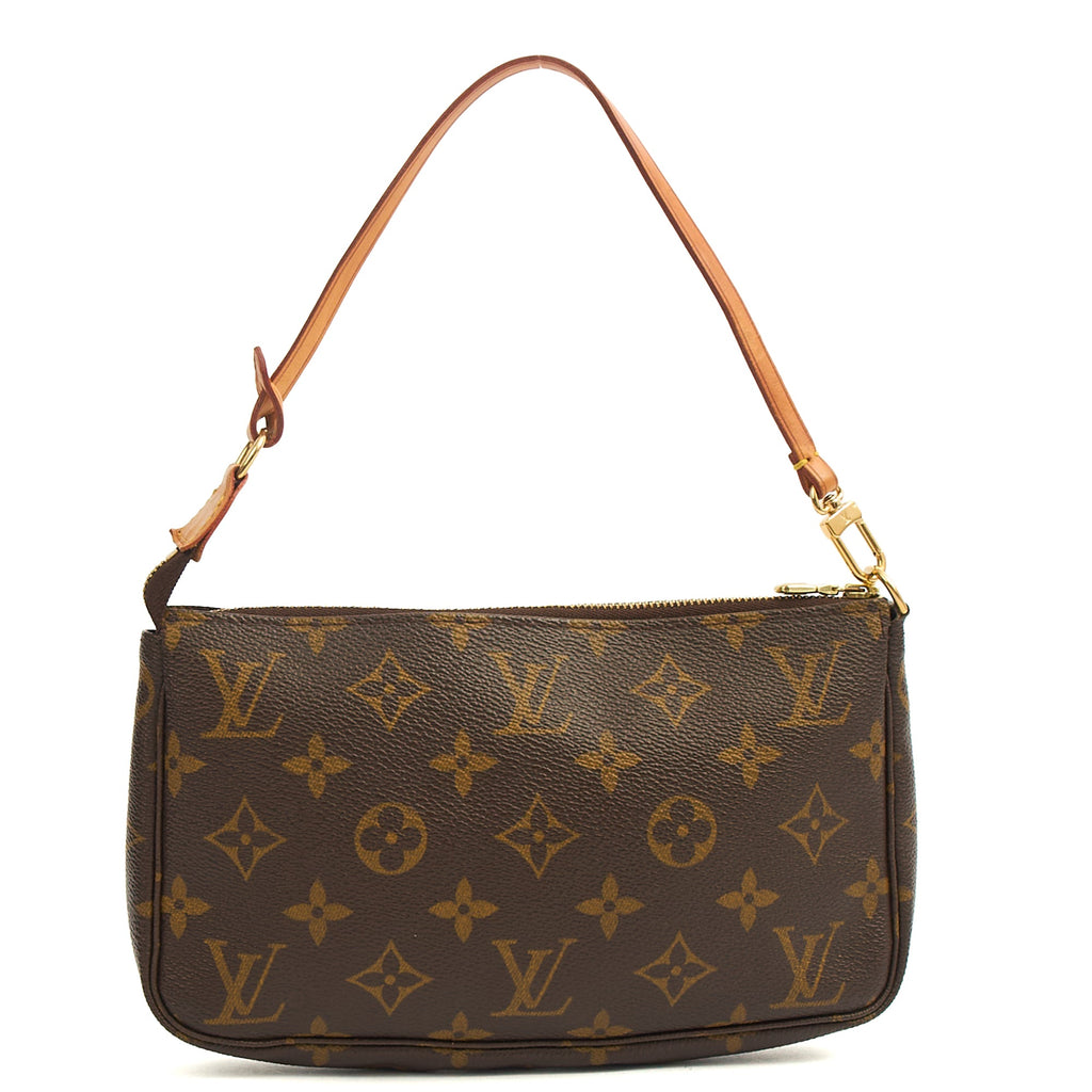Louis Vuitton Mini Bag Pochette Accessoires in Monogram, Canvas — Back View