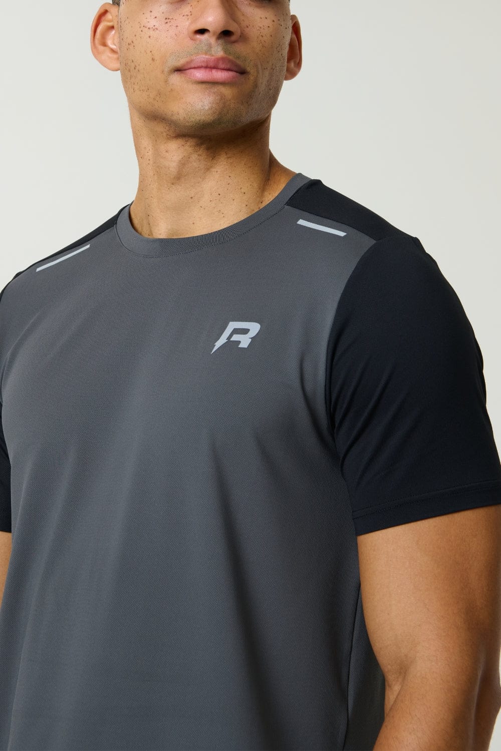 Reprimo Flight Tee 'Slate Obsidian' — XXS — Side View