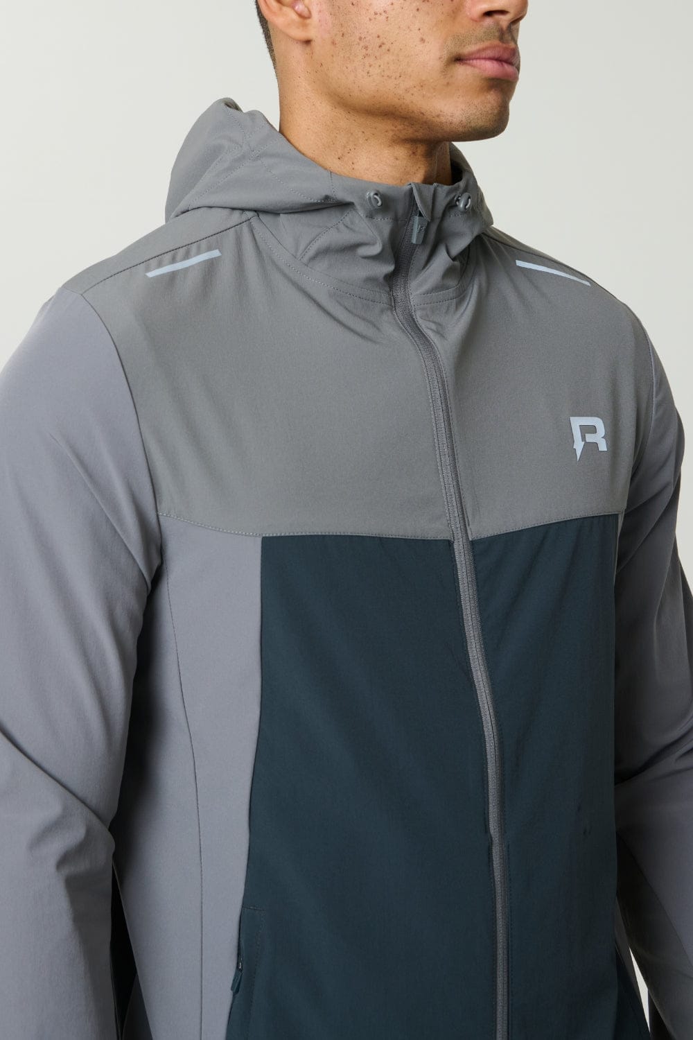 Reprimo Flight Windbreaker 'Gargoyle Ash Green' — XS — Back View