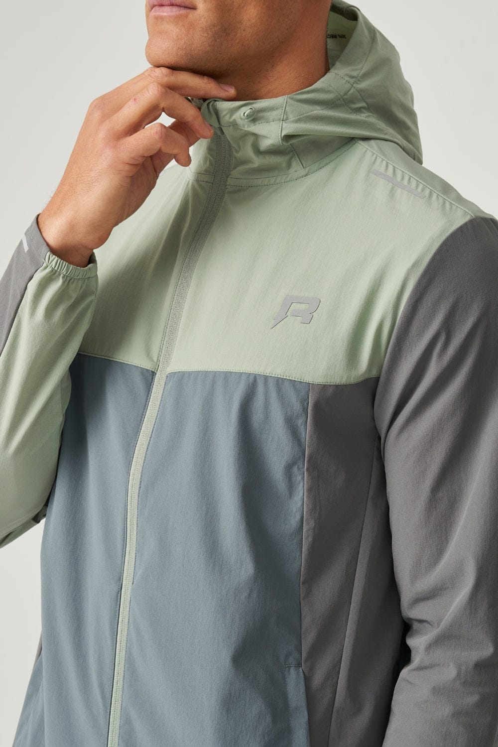 Reprimo Flight Windbreaker 'Blue Steel Iceberg' — XS — Back View