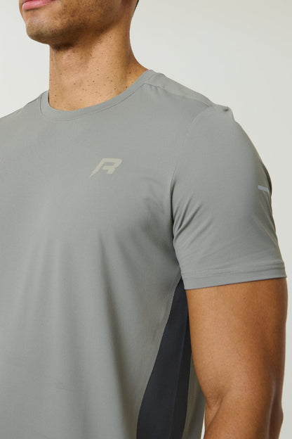 Reprimo Vortex Tee 'Faded Dune Slate' — XXS — Side View