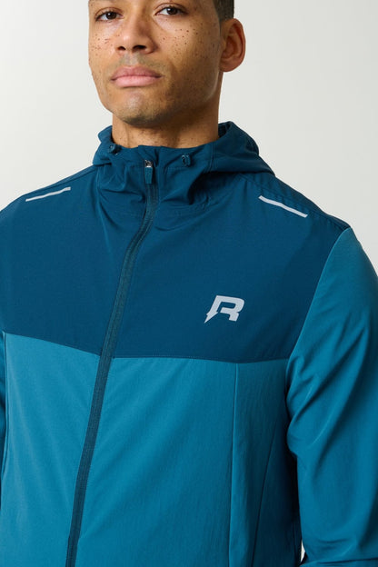 Reprimo Flight Windbreaker 'Lake Blue Teal' — XS — Back View