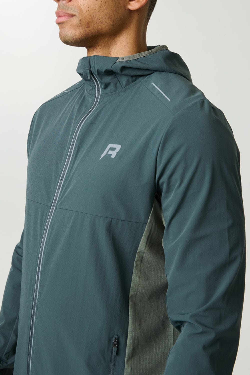 Reprimo Clima Shell Jacket 'Dark Moss Khaki' — XS — Back View
