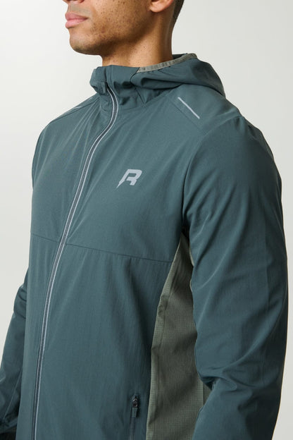 Reprimo Clima Shell Jacket 'Dark Moss Khaki' — XS — Back View