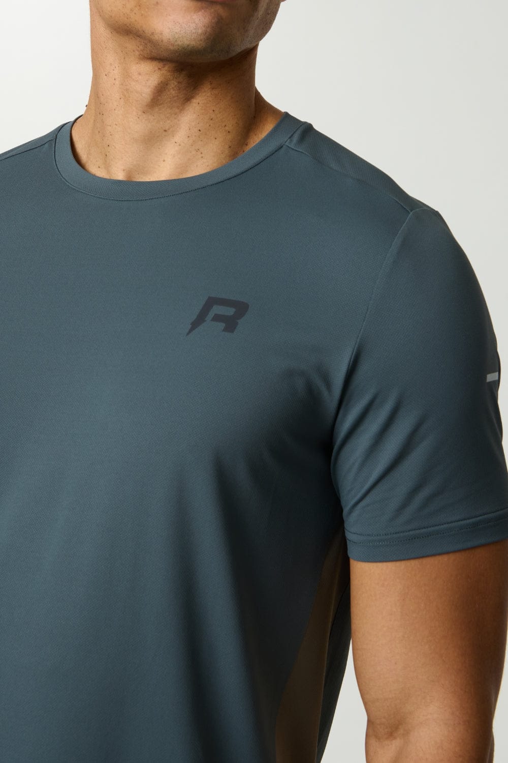 Reprimo Vortex Tee 'Dark Moss Grey Velvet' — XXS — Side View