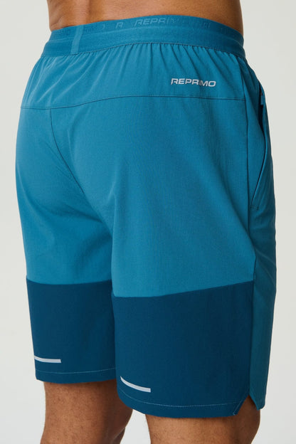 Reprimo Flight Short 'Lake Blue Teal' — XS — Back View