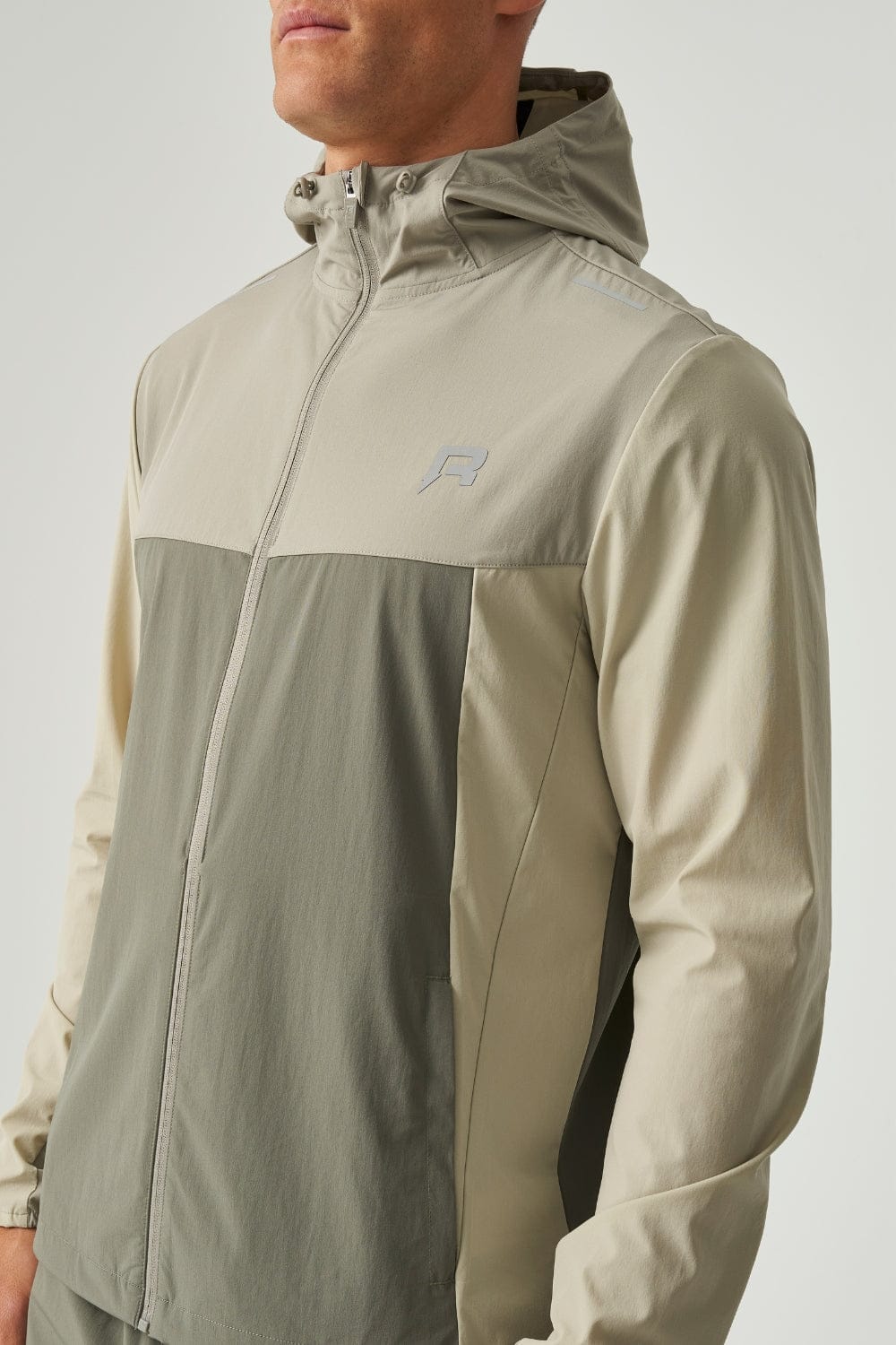 Reprimo Flight Windbreaker 'Khaki Sand' — XS — Back View