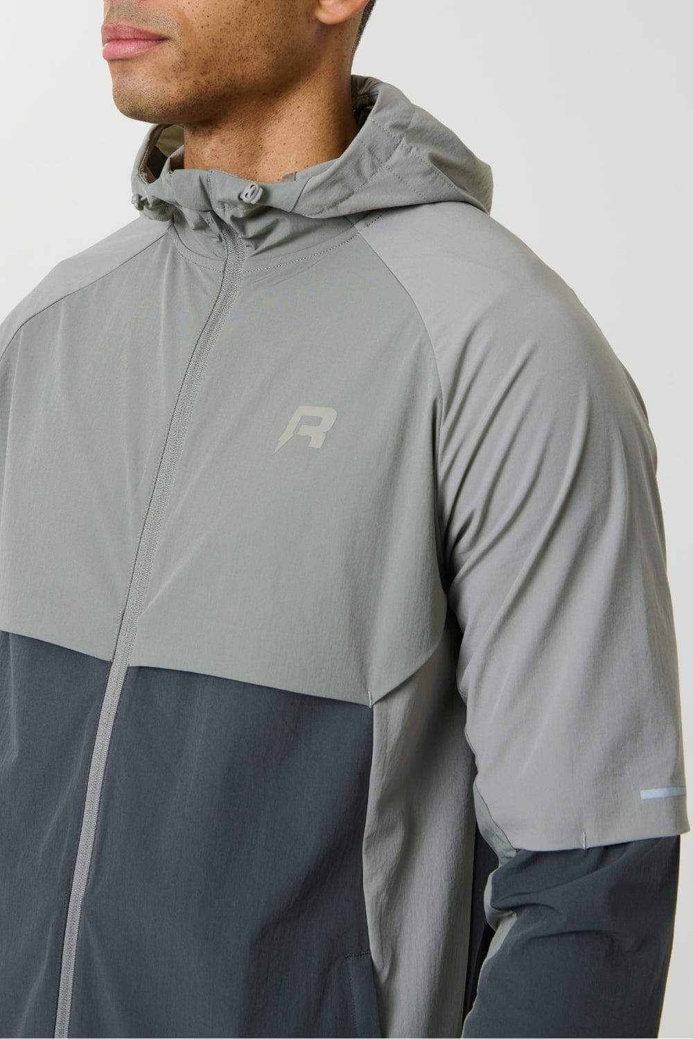 Reprimo Vortex Windbreaker Jacket 'Faded Dune Slate' — XXS — Side View