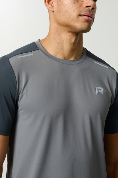 Reprimo Flight T-Shirt 'Gargoyle Ash Green' — XS — Back View