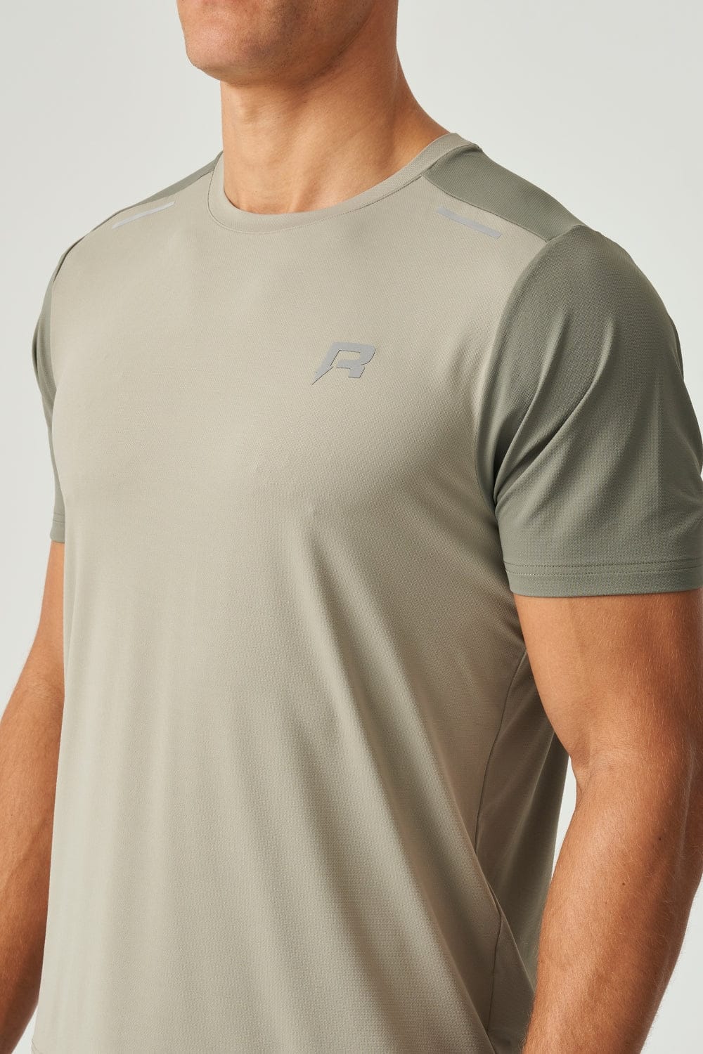 Reprimo Flight T-Shirt 'Khaki Sand' — XS — Back View