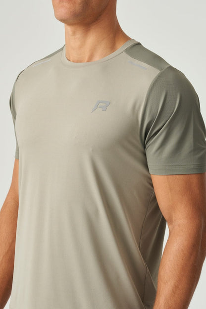 Reprimo Flight T-Shirt 'Khaki Sand' — XS — Back View