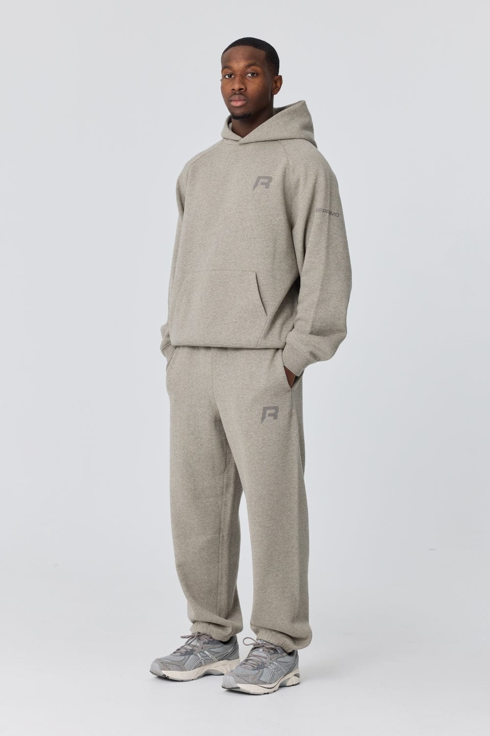 Reprimo Collective Hoodie 'Grey' — XS — Back View