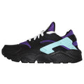 Nike WMNS Air Huarache Black-White-Purple — UK 2.5 | EU 35.5 | US 5 — Front View