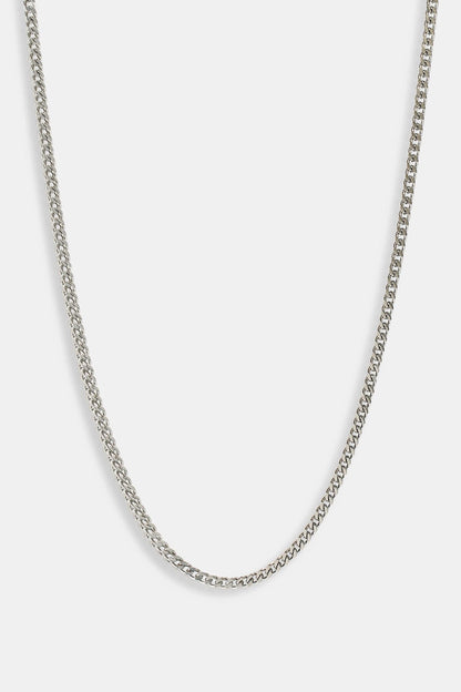 Cernucci Franco Chain - 3mm - White — 16" — Side View
