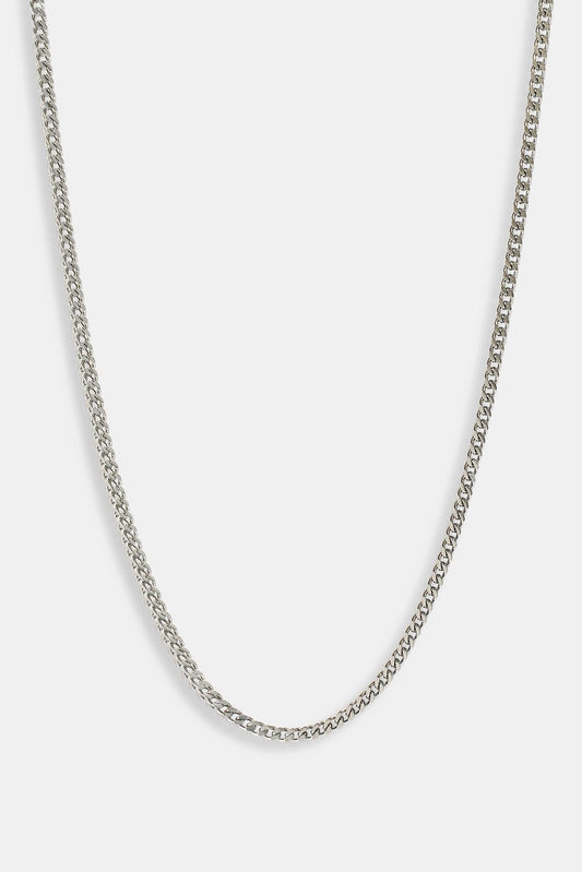 Cernucci Franco Chain - 3mm - White — 16" — Side View