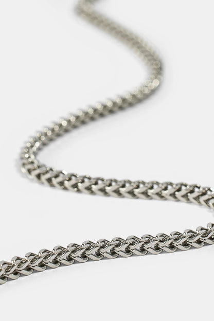 Cernucci Franco Chain - 3mm - White — 16" — Back View