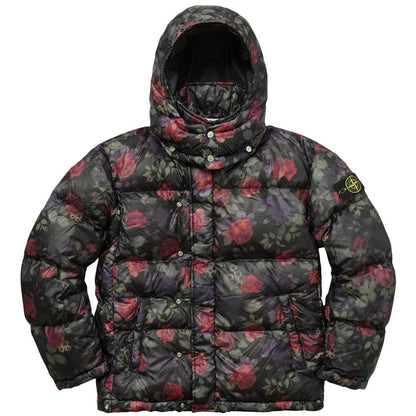 STONE ISLAND FOR SUPREME LAMY COVER Down Jacket in Black — XXS — Front View