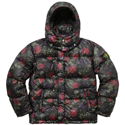 STONE ISLAND FOR SUPREME LAMY COVER Down Jacket in Black — XXS — Front View