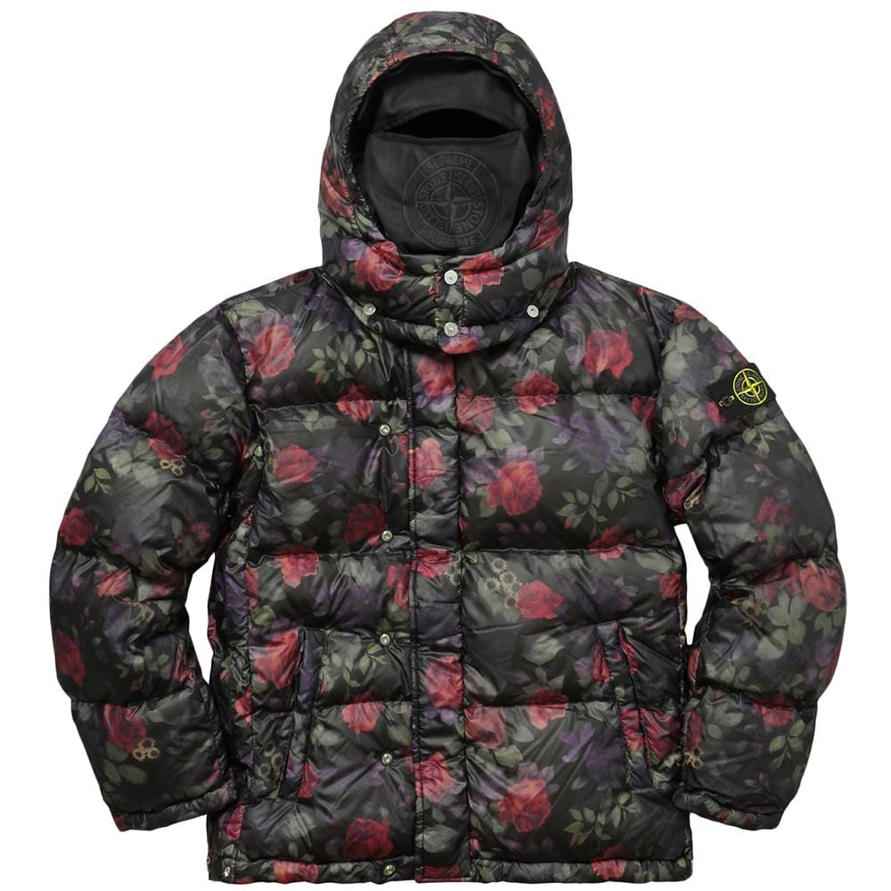 STONE ISLAND FOR SUPREME LAMY COVER Down Jacket in Black — XXS — Side View