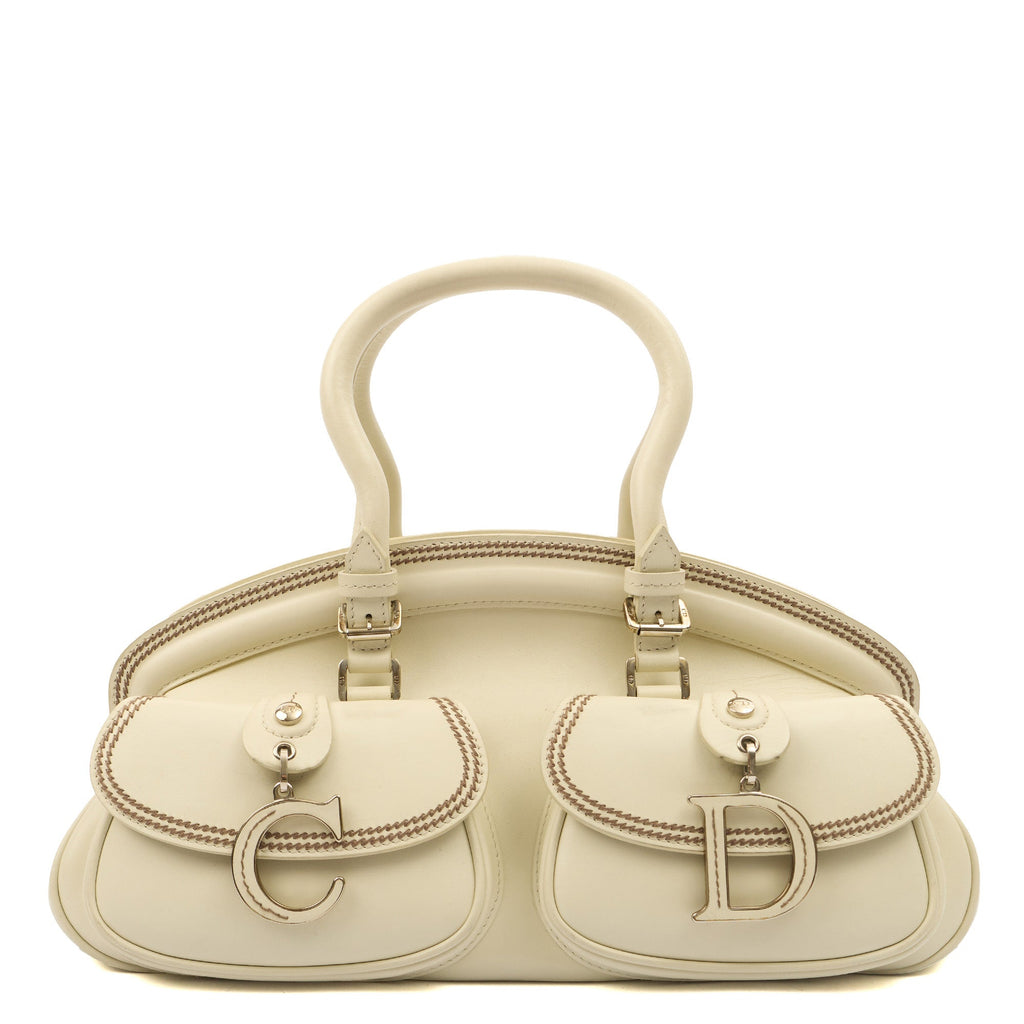 Christian Dior Shoulder Bag Detective Bag in Neutral, Leather — Front View