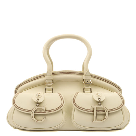 Christian Dior Shoulder Bag Detective Bag in Neutral, Leather — Front View