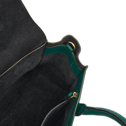 Mulberry Tote Bayswater with Strap- Small in Ocean Green, Leather — Detail View