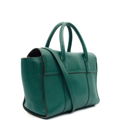 Mulberry Tote Bayswater with Strap- Small in Ocean Green, Leather — Side View