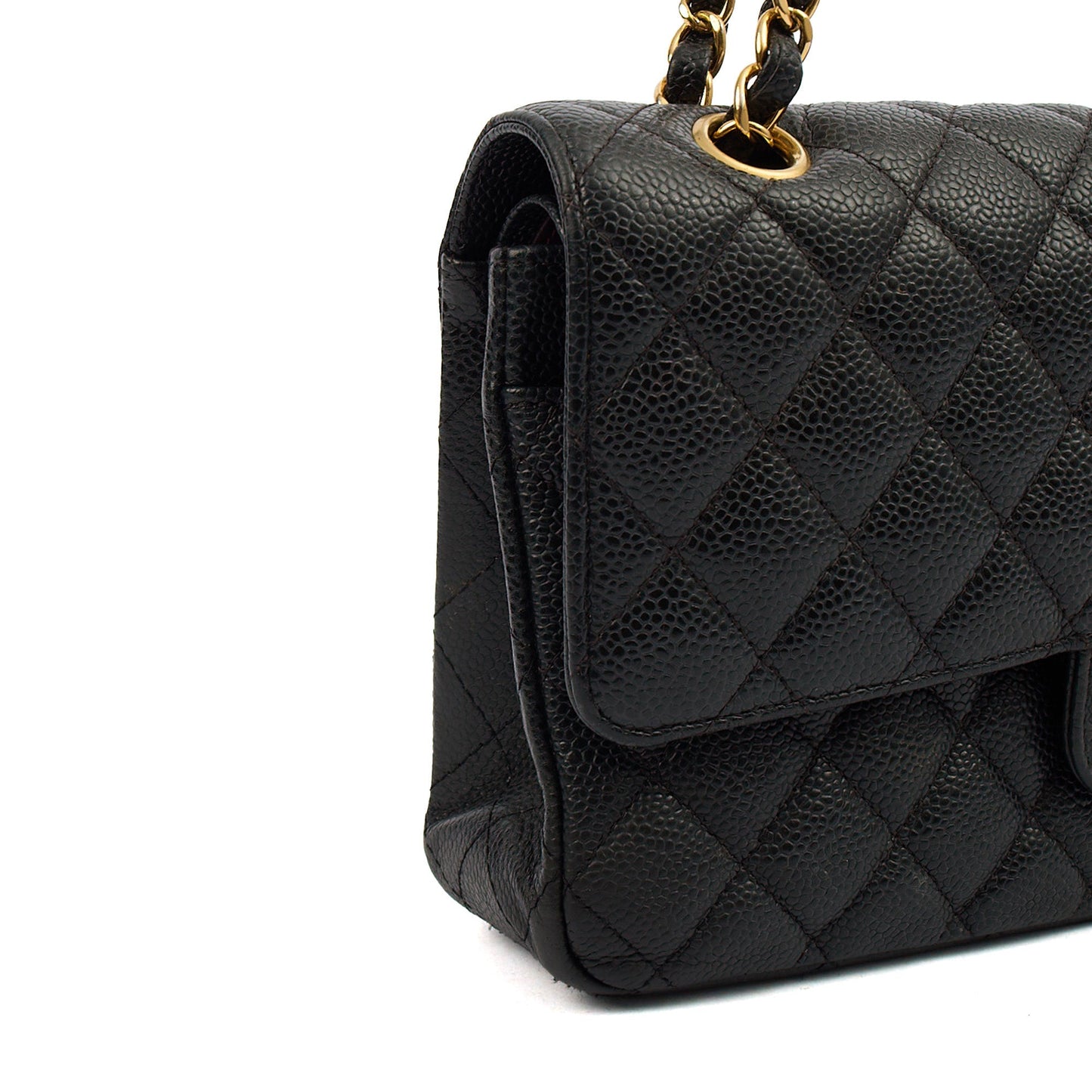 Chanel Shoulder Bag Classic Double Flap - Medium in Black, Leather — Alternate View 8