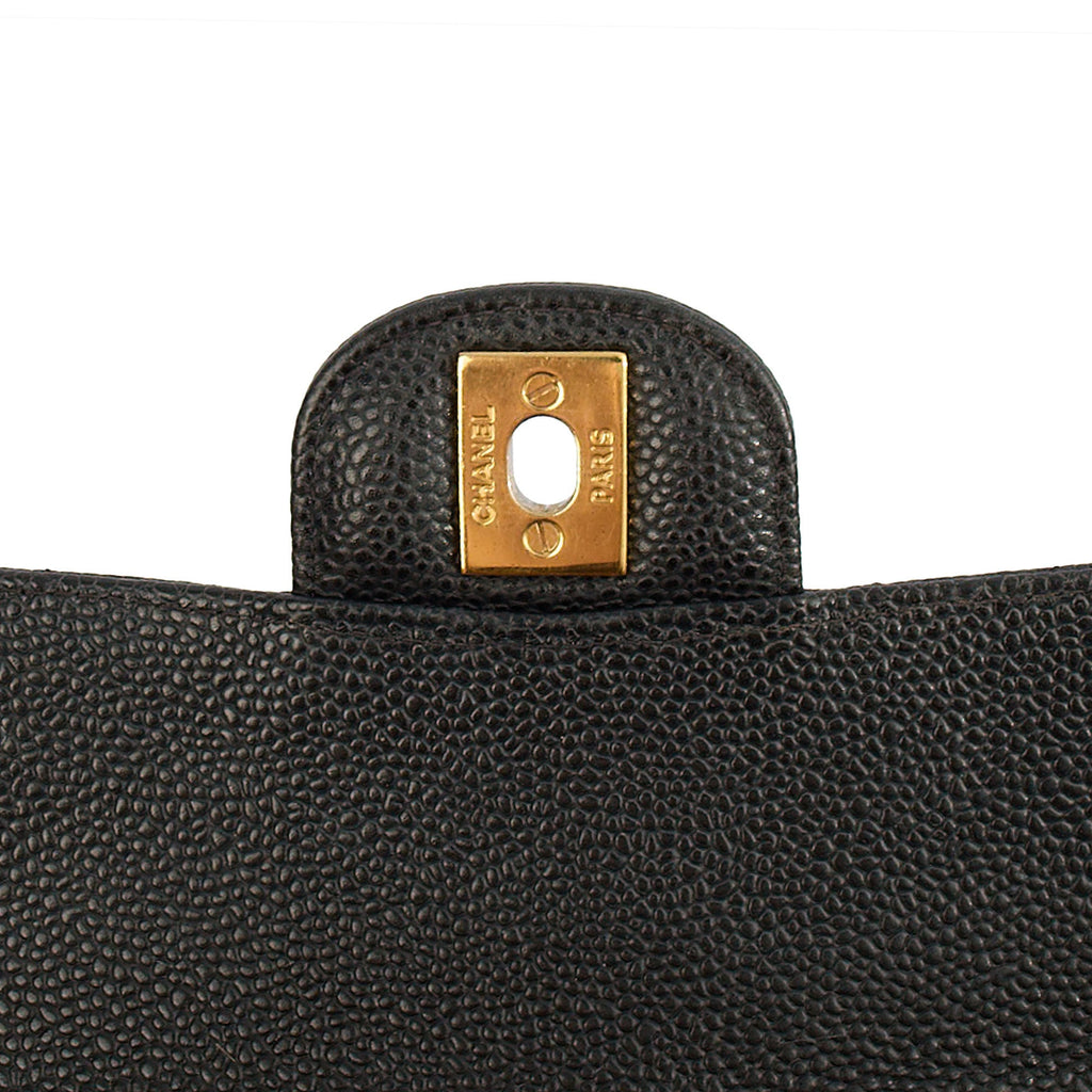 Chanel Shoulder Bag Classic Double Flap - Medium in Black, Leather — Alternate View 10