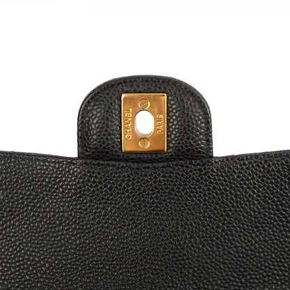 Chanel Shoulder Bag Classic Double Flap - Medium in Black, Leather — Alternate View 10