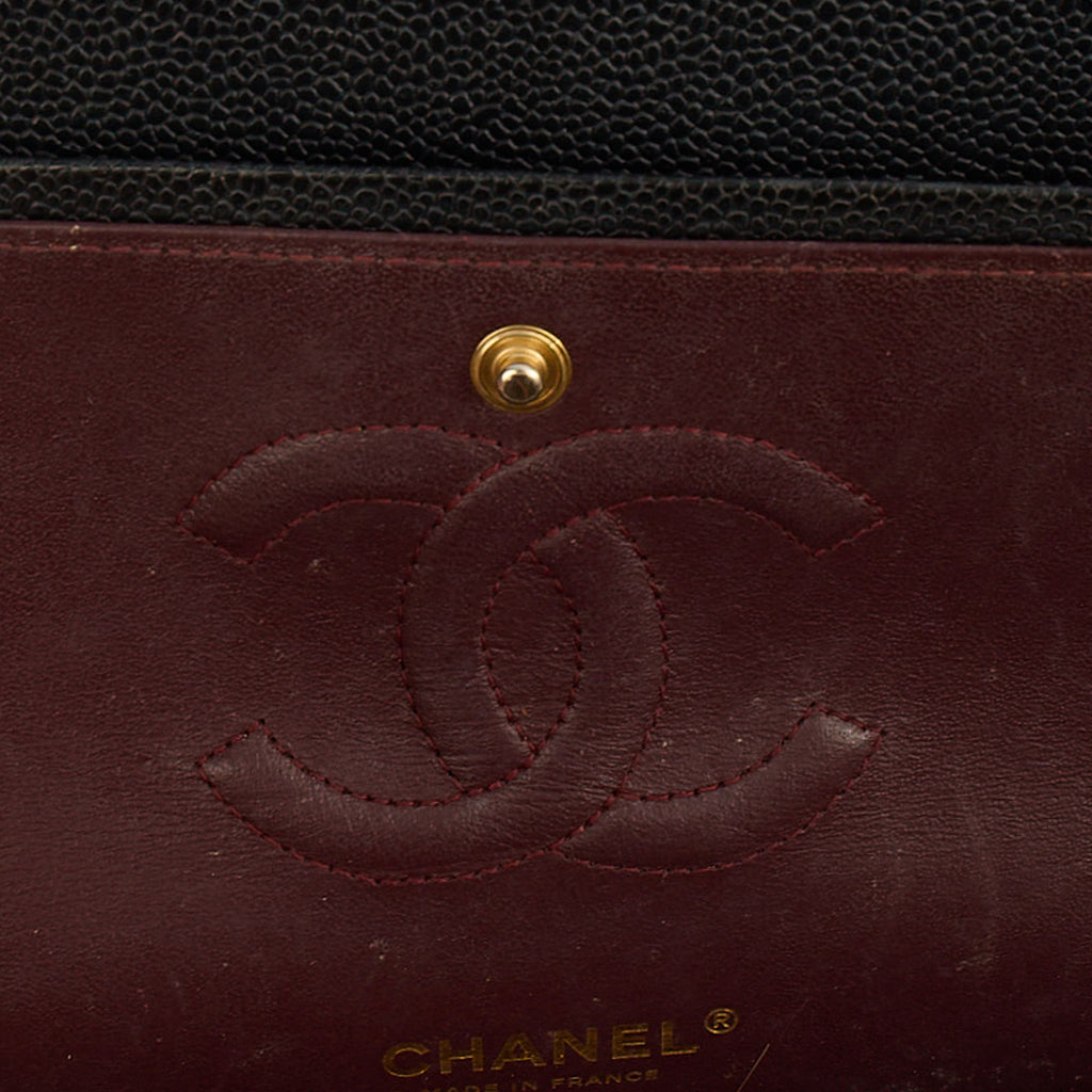 Chanel Shoulder Bag Classic Double Flap - Medium in Black, Leather — Alternate View 9