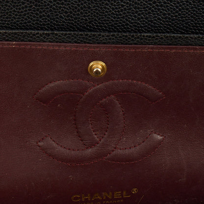 Chanel Shoulder Bag Classic Double Flap - Medium in Black, Leather — Alternate View 9