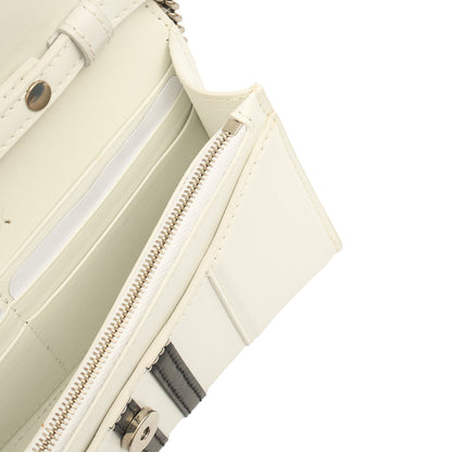 Balenciaga Cross Body Hourglass Wallet on Chain in White, Leather — Alternate View 11