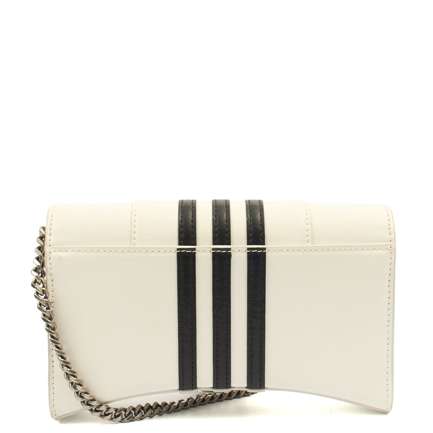 Balenciaga Cross Body Hourglass Wallet on Chain in White, Leather — Alternate View 9