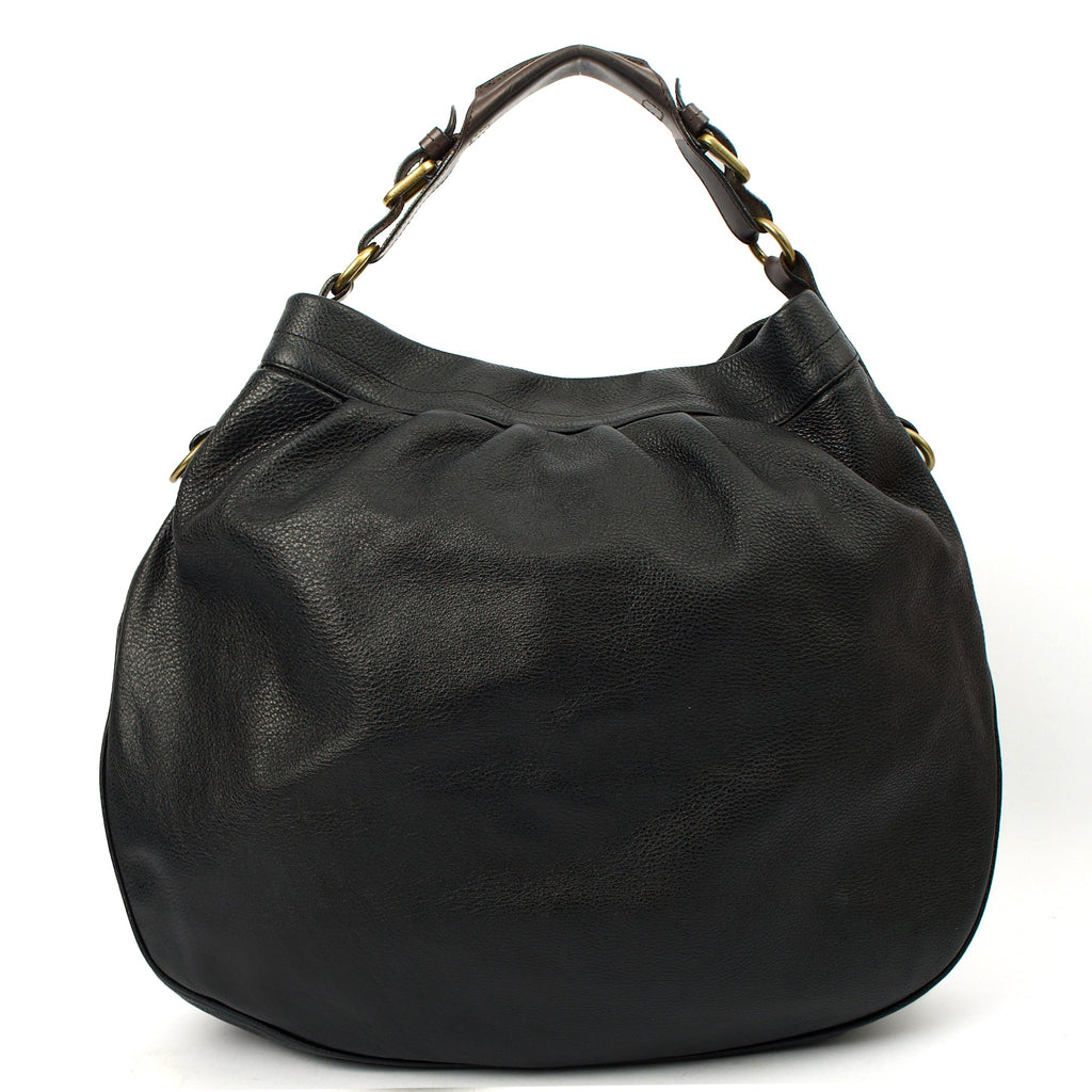 Mulberry Tote Mitzy Tote in Navy, Calfskin Leather — Top View