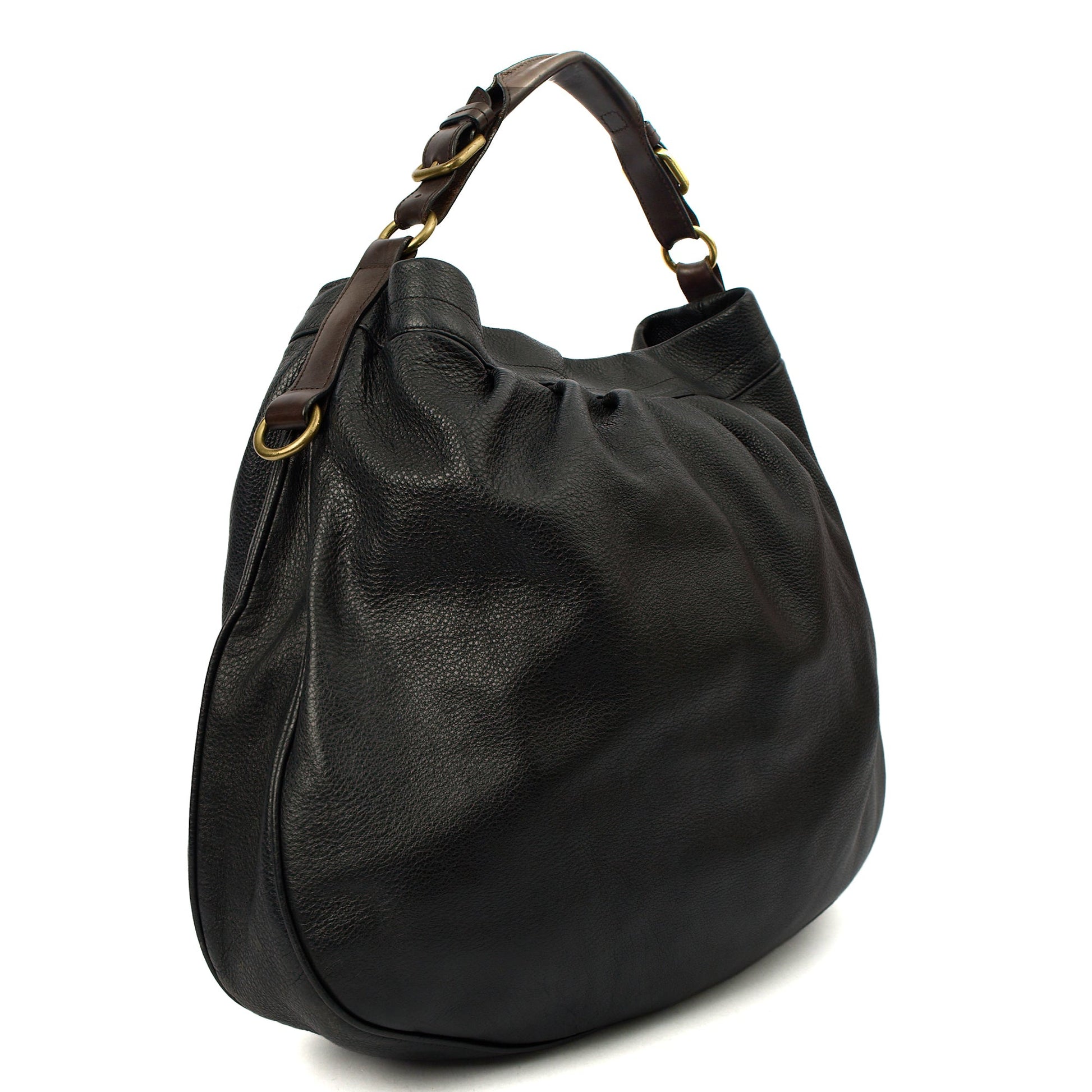 Mulberry Tote Mitzy Tote in Navy, Calfskin Leather — Back View