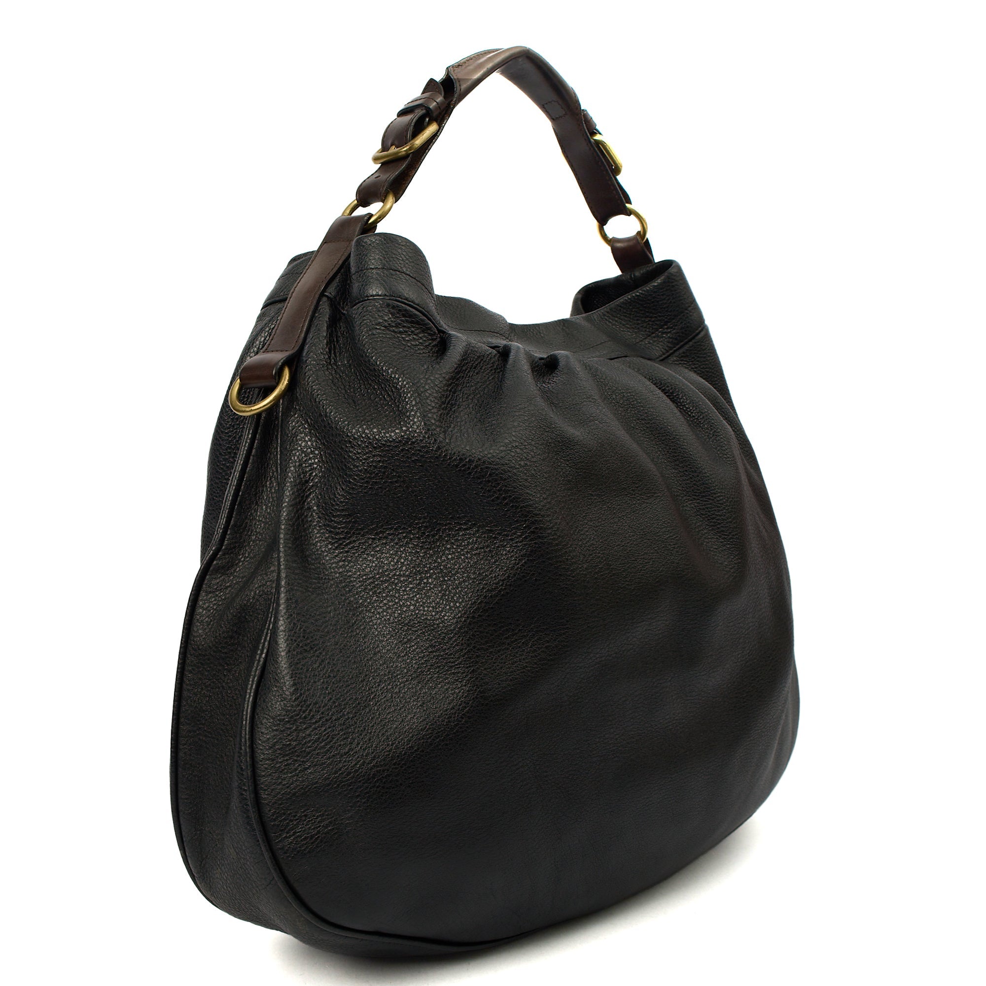 Mulberry Tote Mitzy Tote in Navy, Calfskin Leather — Back View