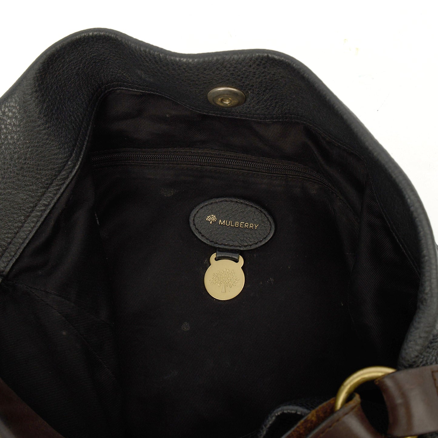Mulberry Tote Mitzy Tote in Navy, Calfskin Leather — Alternate View 12
