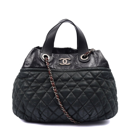 Chanel Shoulder Bag Bubble Tote in Green, Nubuck — Alternate View 17