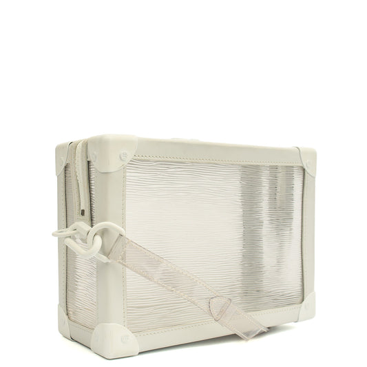Louis Vuitton Cross Body Soft Trunk  in White, Plastic — Side View