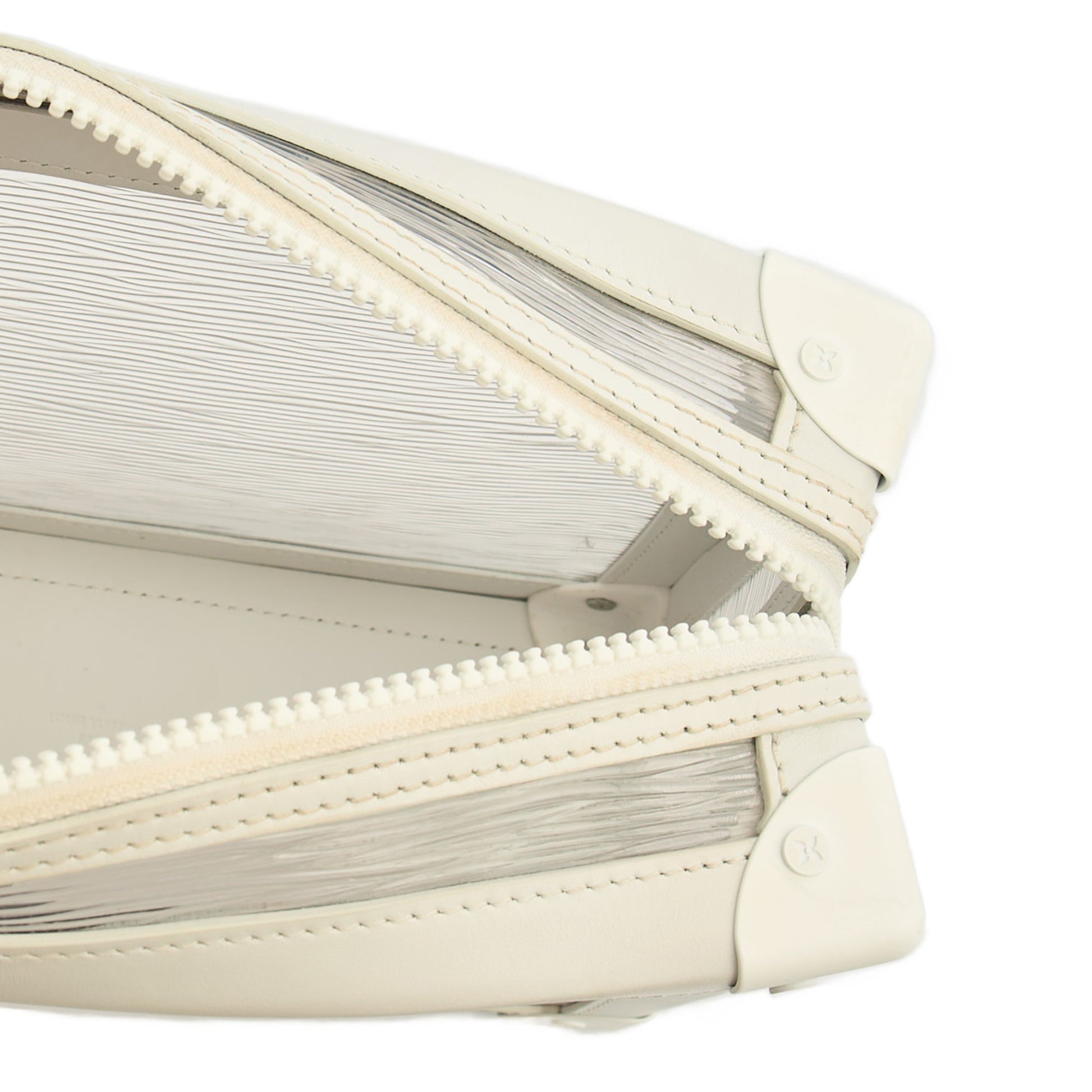 Louis Vuitton Cross Body Soft Trunk  in White, Plastic — Detail View