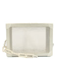 Louis Vuitton Cross Body Soft Trunk  in White, Plastic — Front View