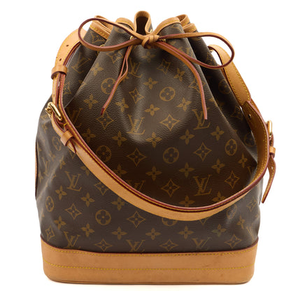 Louis Vuitton Bucket Bag Noe in Monogram, Canvas — Front View