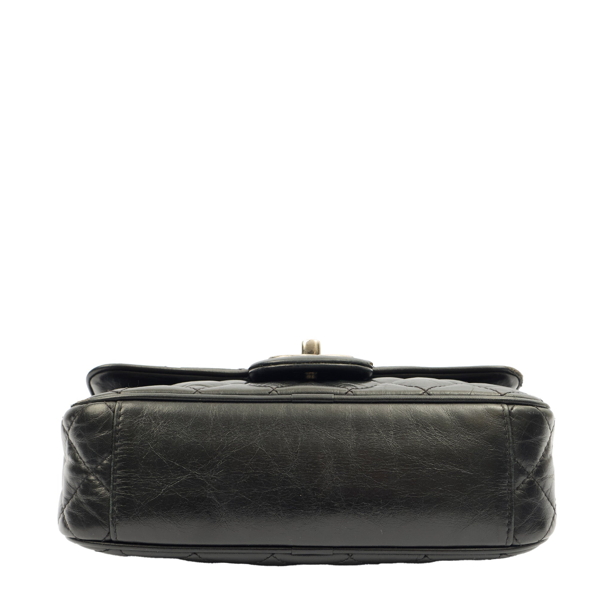 Chanel Cross Body Flap Bag in Black, Calfskin Leather — Alternate View 14