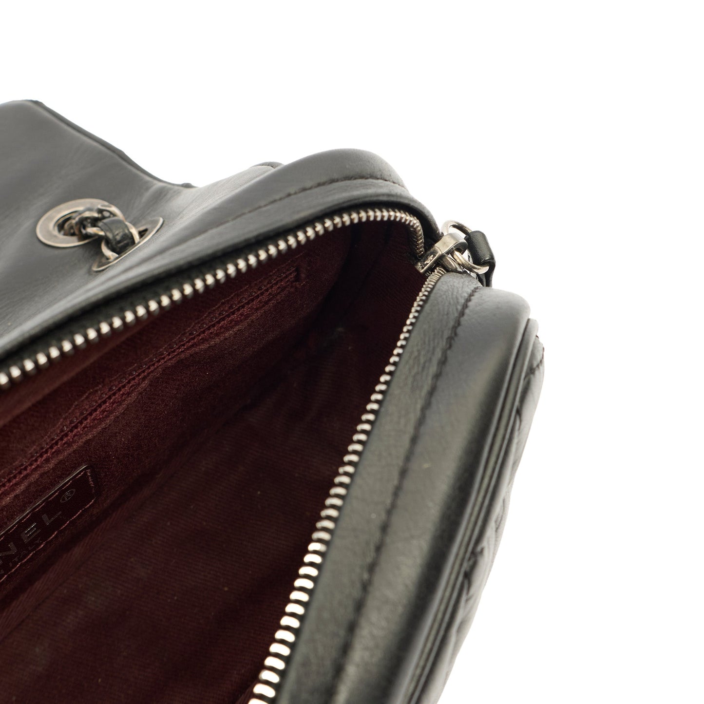 Chanel Cross Body Flap Bag in Black, Calfskin Leather — Alternate View 20